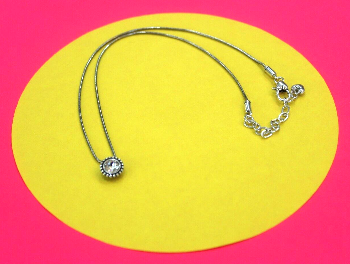 Brighton  Petite Necklace/Silver-Plated Swarovski Crystal