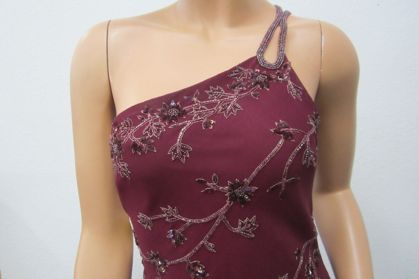 NWT~Scala Beaded and Sequined Long Dress / Size 7/8 Medium