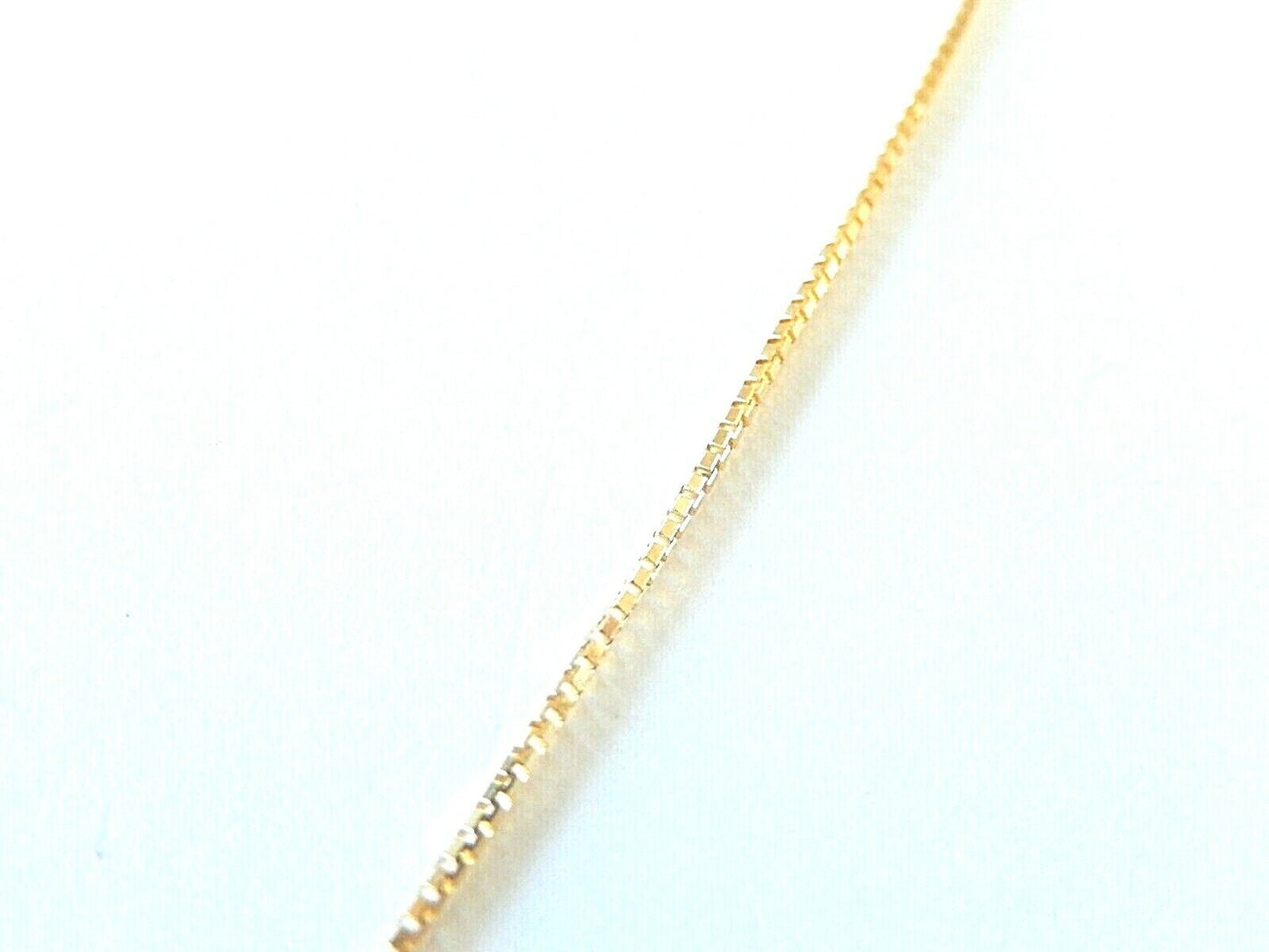 *VINTAGE* 14K Yellow Gold & White Gold Sparkle Ball Pendant on 16" 14K BoxChain
