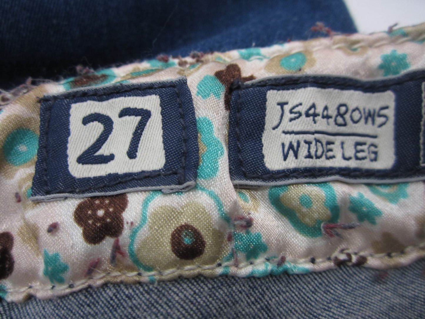 NWOT MISS ME JEANS  Wide Leg Flap Pockets JS4480W5 27 x 27.5
