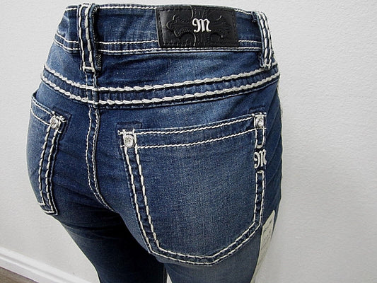 NWT Miss Me - Womens Mid-Rise Super Skinny Jeans MS5012G20  Size W27 X L30