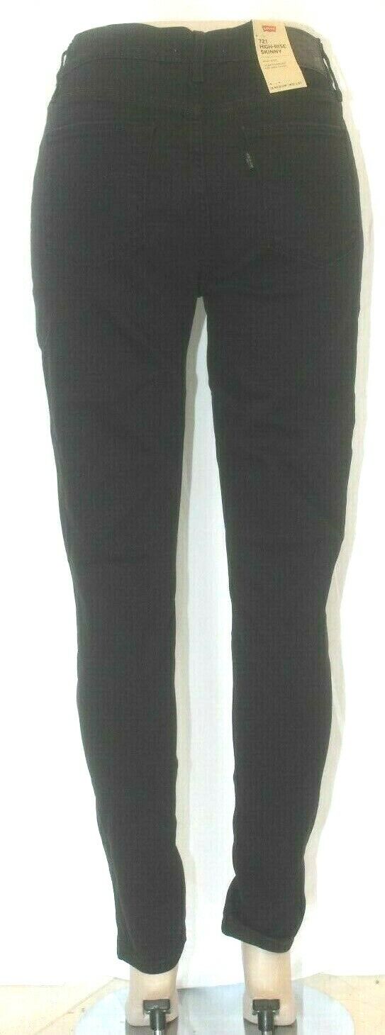 *NWT* $59. Levi's Women'S 721 High Rise Black Skinny Jeans Size 4M (W27xL30)