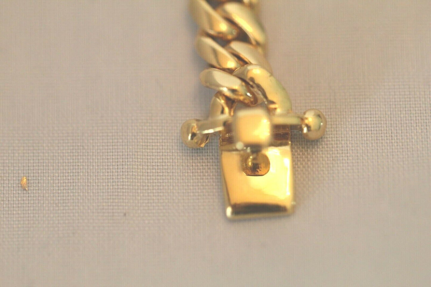 10K Yellow Gold Solid Mens 7mm Miami Cuban Link Necklace Box Clasp 26" - 103.4gm