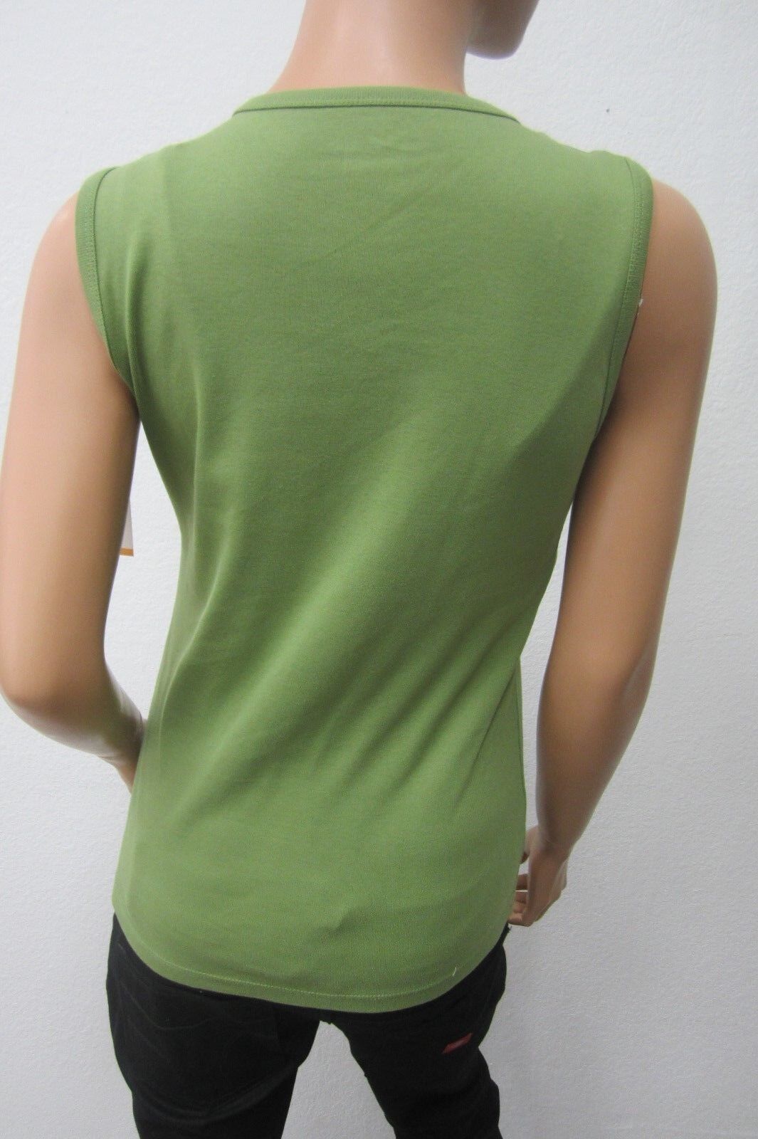 *NWT*  Jones New York Sport Women's Sleeveless Green Knit Shirt Top Size Small