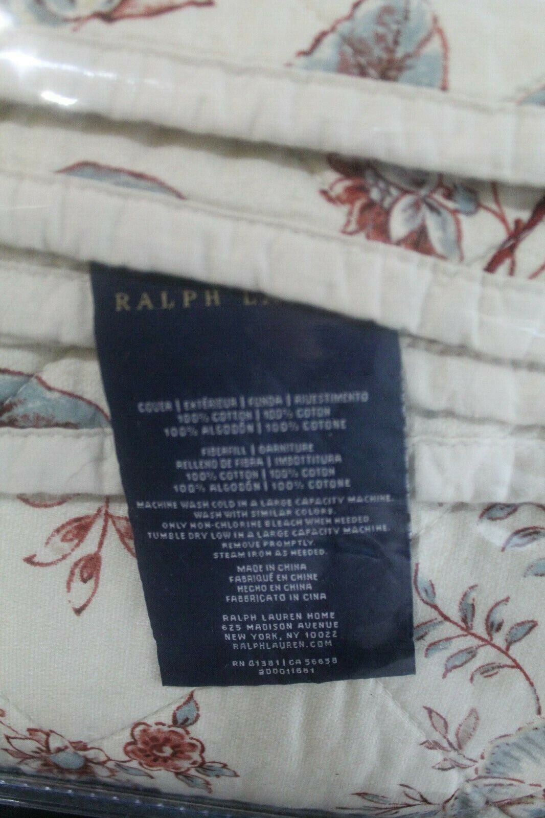*NWT* $430. Ralph Lauren Islesboro Kailie Floral Full/Queen  Quilted Coverlet