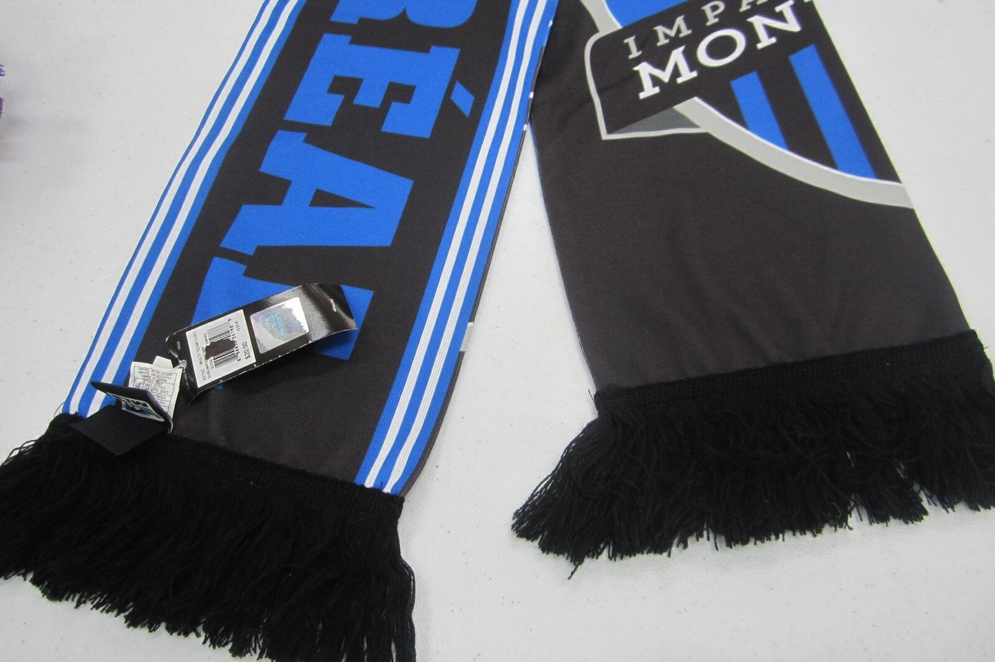 *NEW* Adidas MLS Montreal Impact Jacquard Scarf Soccer Blue Winter Sports Wear