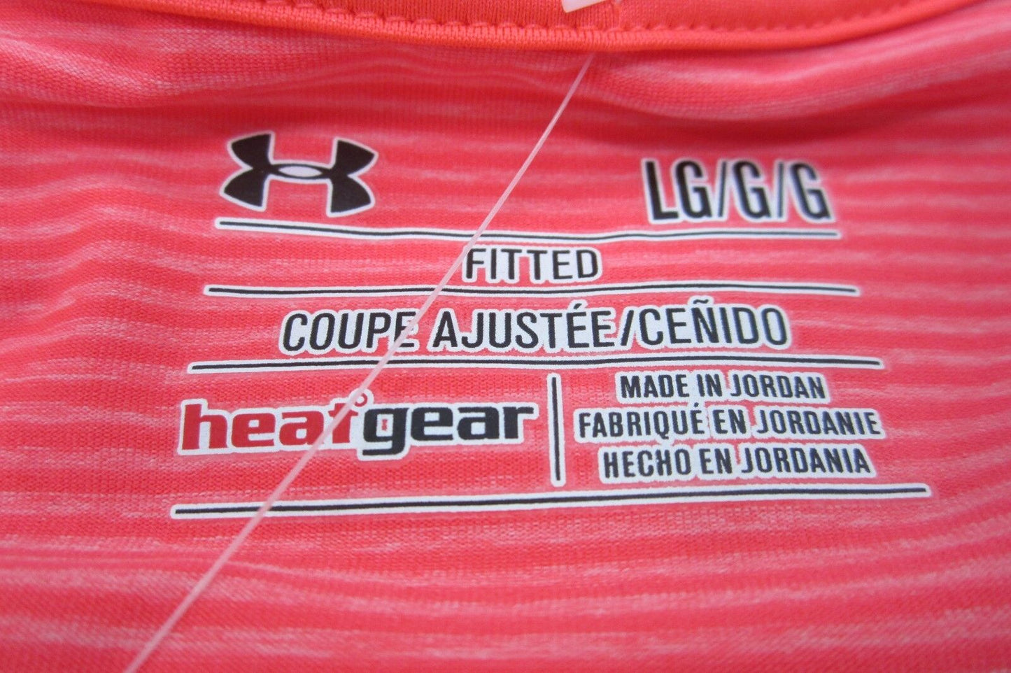 NWT WOMENS UNDER ARMOUR SONIC FITTED HEAT GEAR WORKOUT RUNNING TOP SIZE LARGE