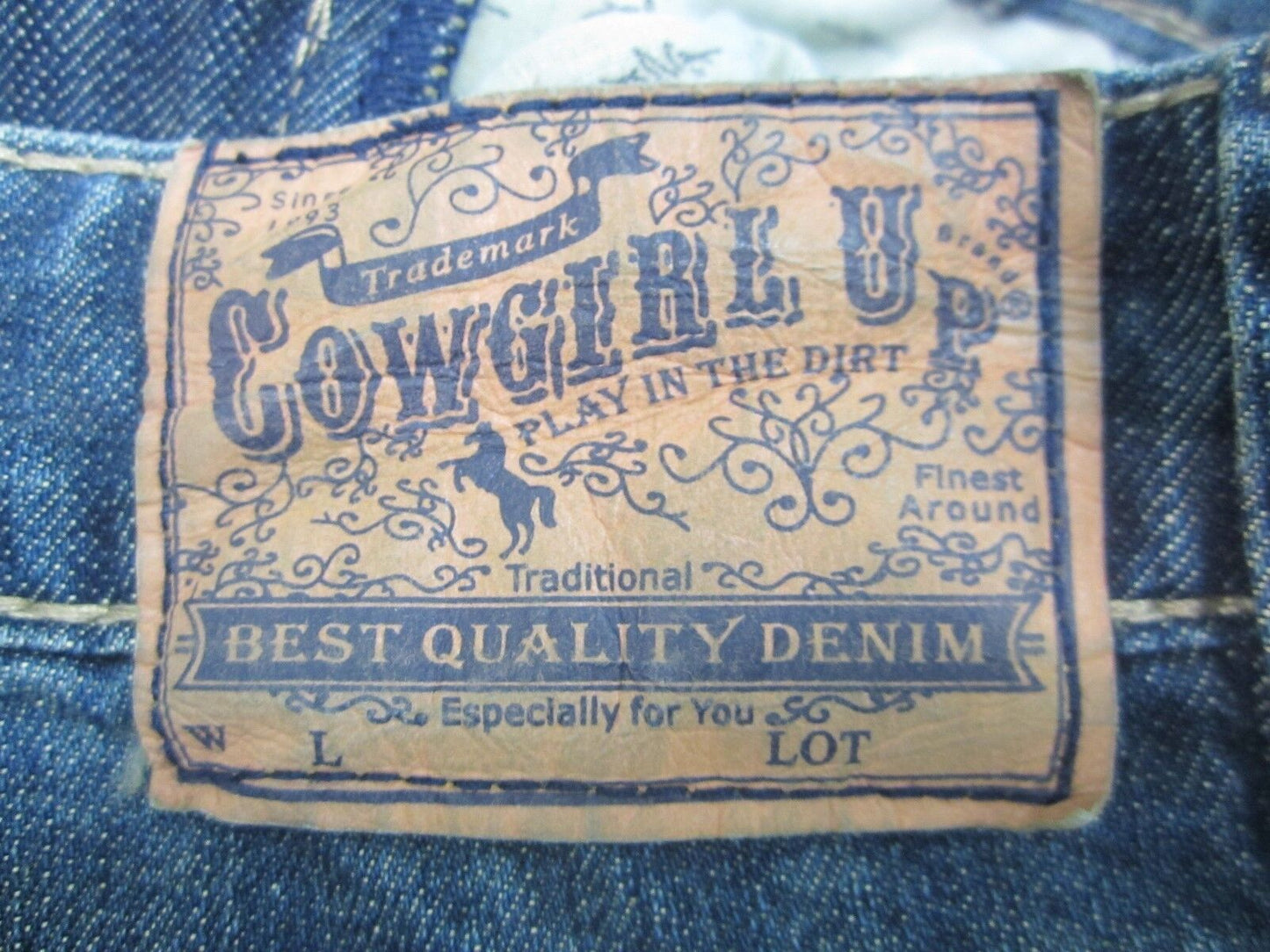 NWT COWGIRL UP Empress Jean BOOT CUT JEANS~SZ 14 x 33