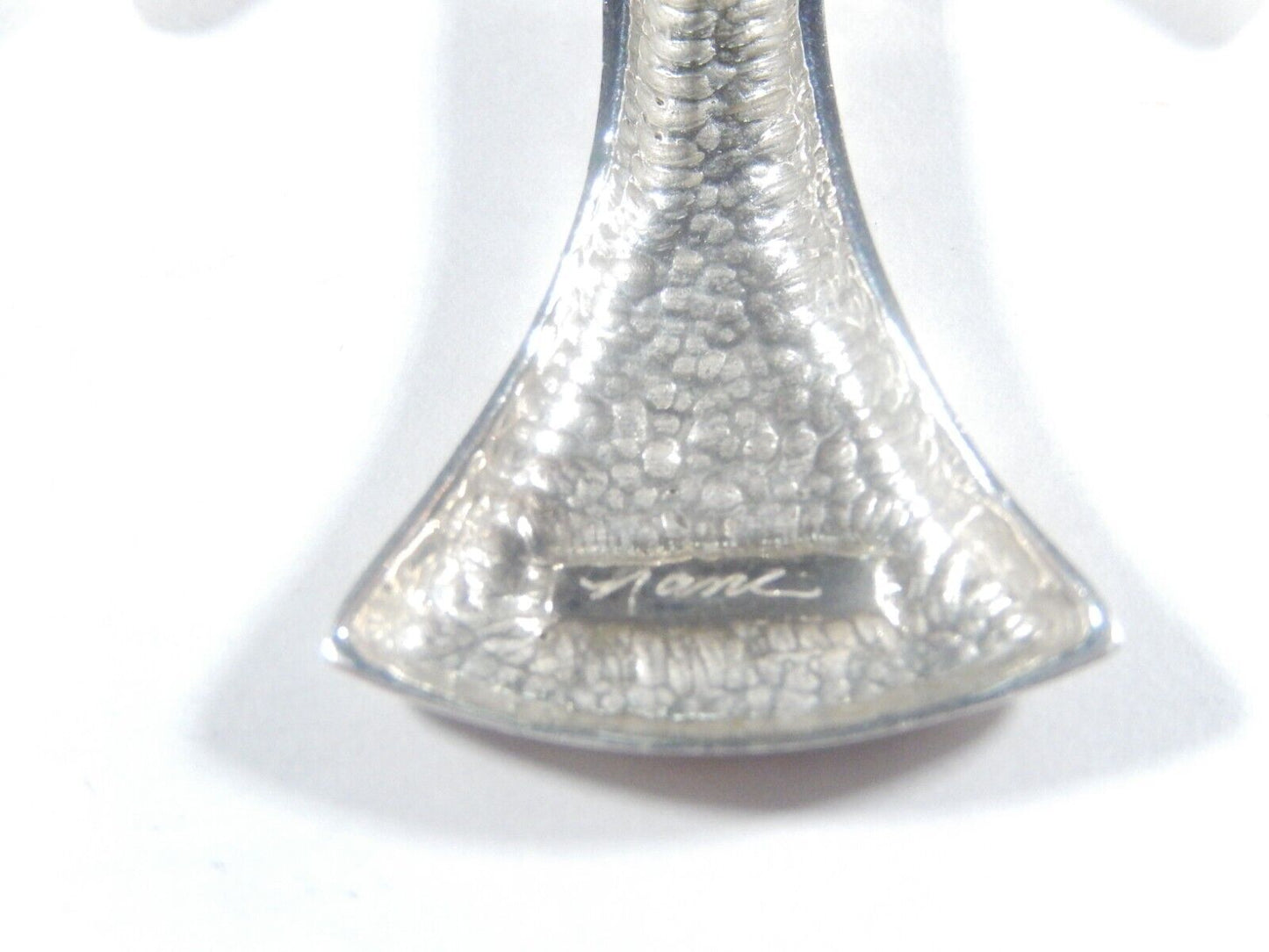 *VINTAGE*  LARGE  925 Sterling Silver Smooth Religious Cross Pendant