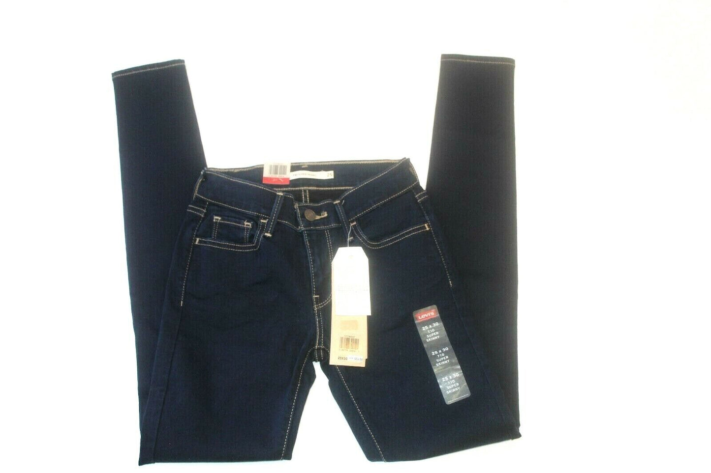 *NWT* $59. Levi's 710 Super Skinny Jeans Dark Wash Ladies Womens  Size W25 x L30