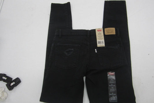 *NWT* Levi’s 710 Super Skinny Mid Rise Girl's Black Jeans Size 12R