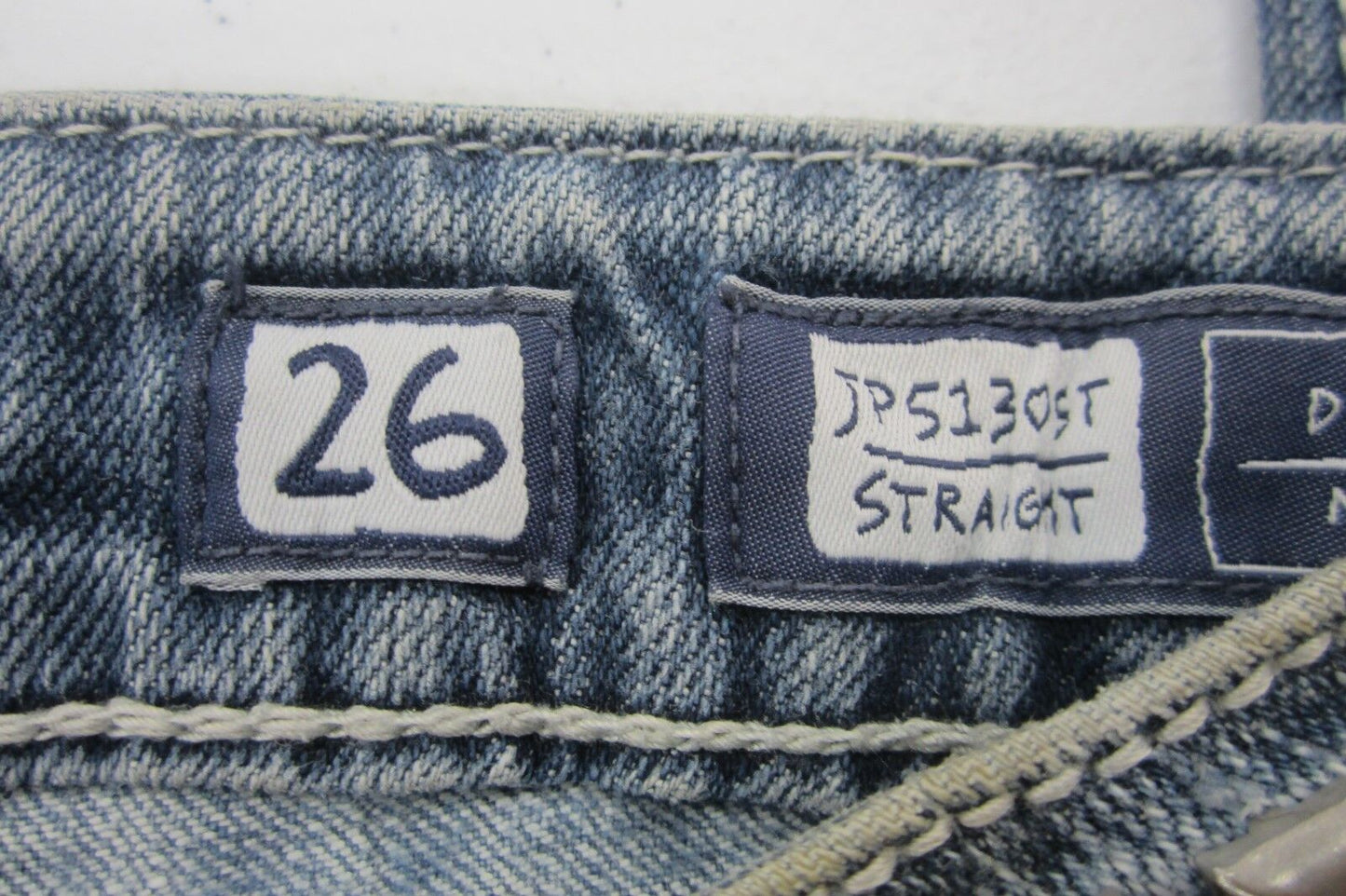 Miss Me JP5130ST Straight Studded Rhinestone Stretch Blue Jeans size 26 x 32