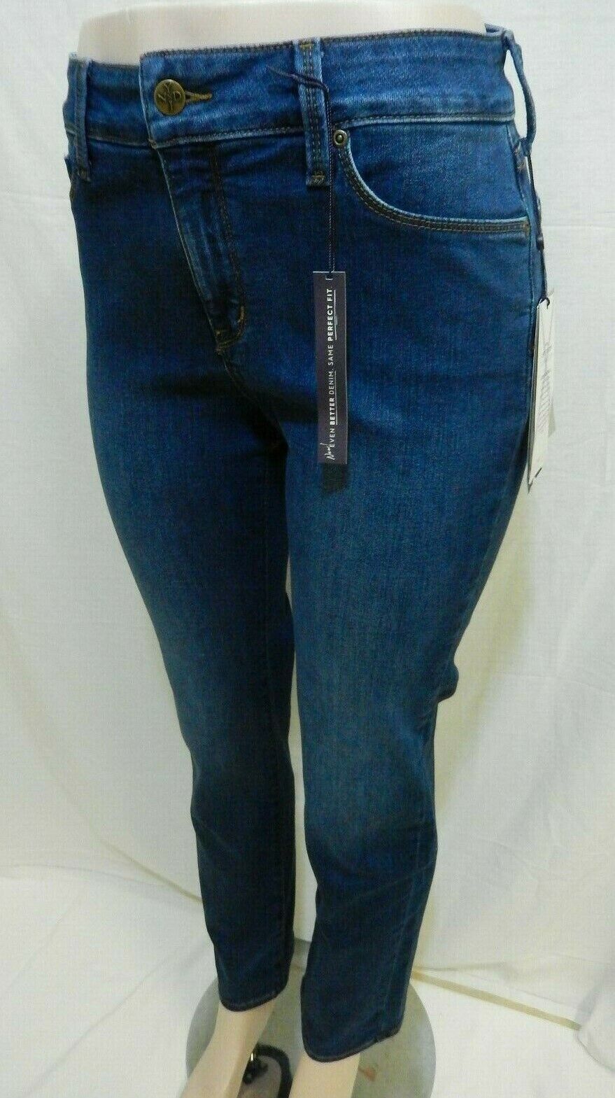 NWT $109 NYDJ Marilyn Straight Jeans  Premium Denim Lift Tuck Size 14P x 27