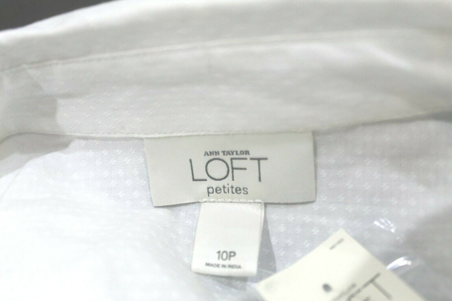 *NWT* $46. LOFT Women's White Criss Cross Top With Waist Tie "VERY CUTE" Sz 10P