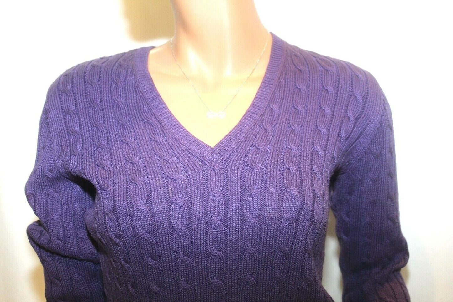 *NWT* $120.  MICHAEL KORS FASHION BASICS PURPLE LONG-SLEEVE SWEATER SZ MED