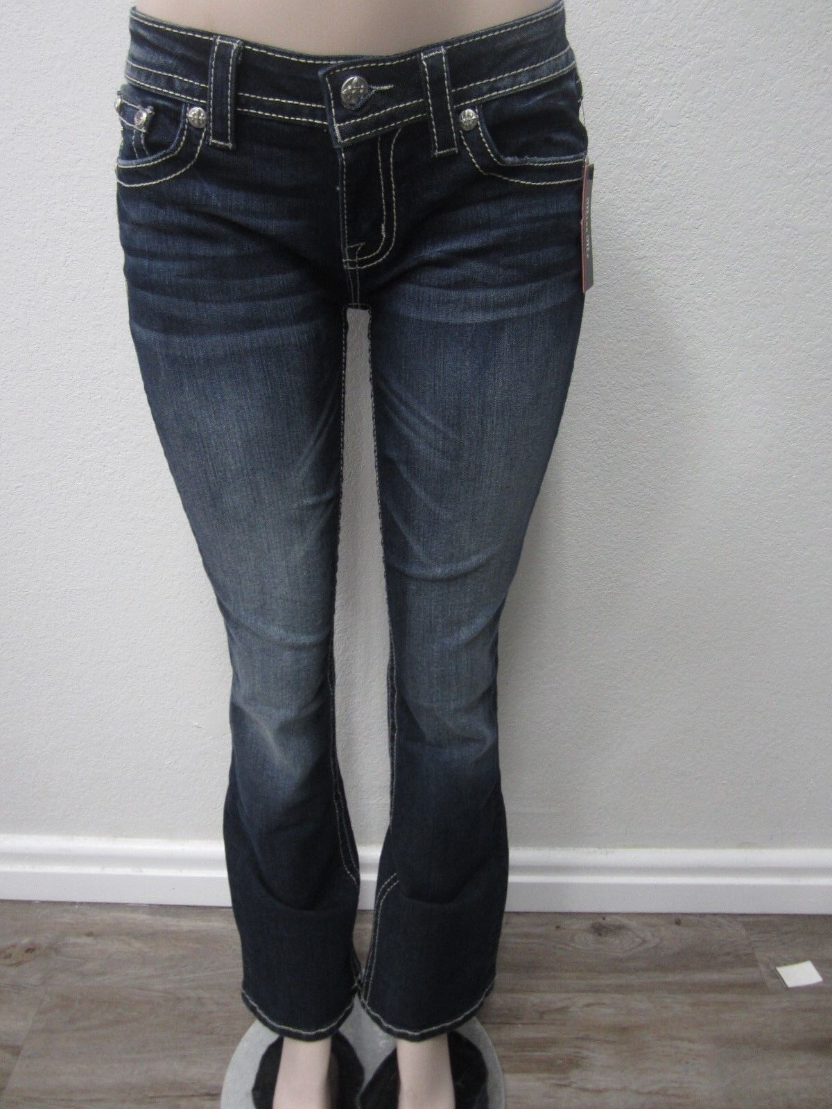 NWT MISS ME SIGNATURE BOOT NEW DESIGNER JEANS SIZE 28 x 32