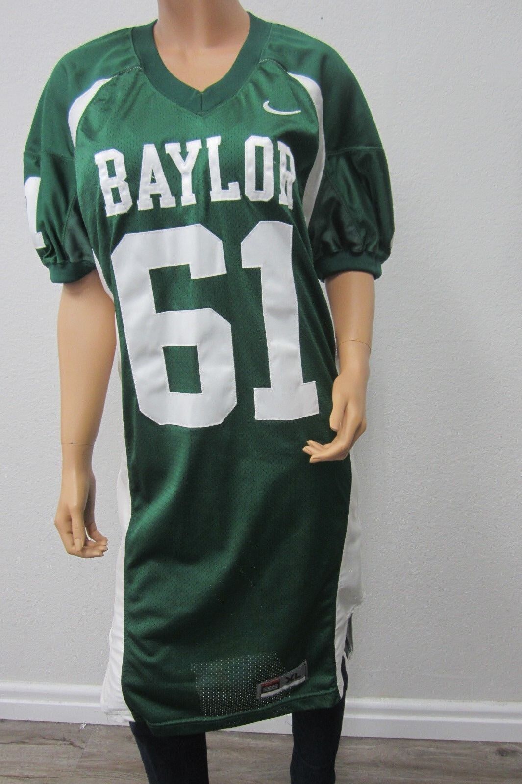 NWOT Nike Baylor Men's Game Team Replica Football Jersey #61 Size XL