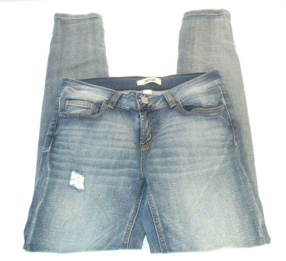 Refuge Women's Distressed Stretch Skinny Jeans Size 4 W30 x L30