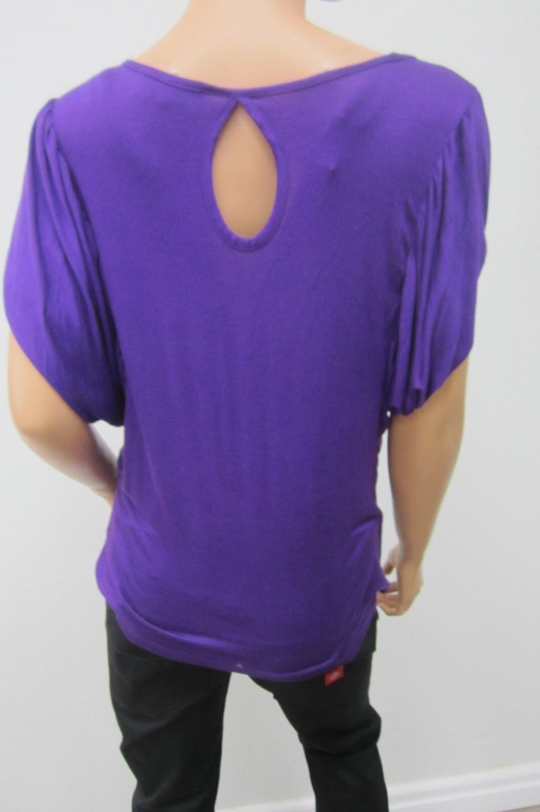 *NICE* R. Marks Top Purple  Women's Short Sleeve Top SUPER CUTE Size Medium