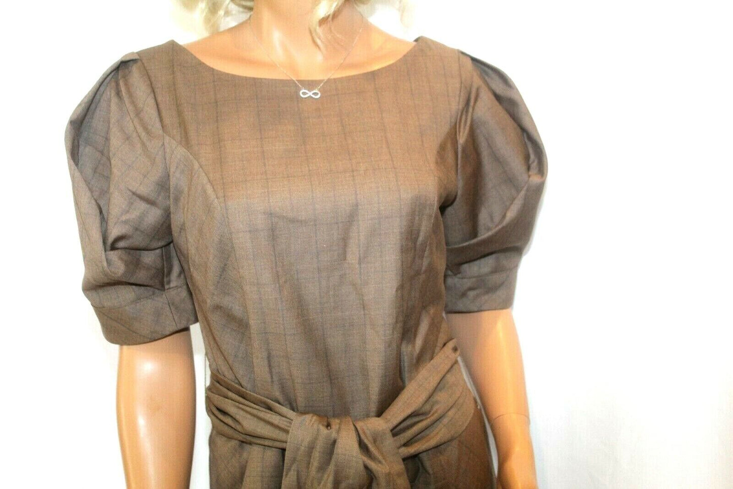 *NWT*  $228. TO THE MAX Women Lined Dress Brown  "VERY CLASSY" Size 8