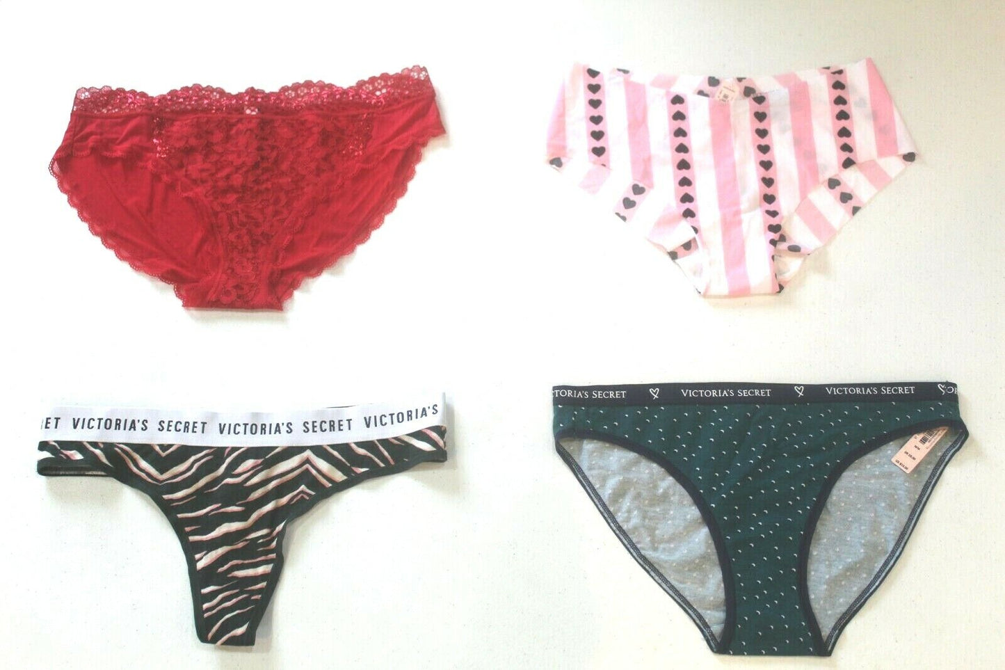 ♡  **NWT**  Lot of Four Random Victoria's Secret Panties Size - Medium  ♡