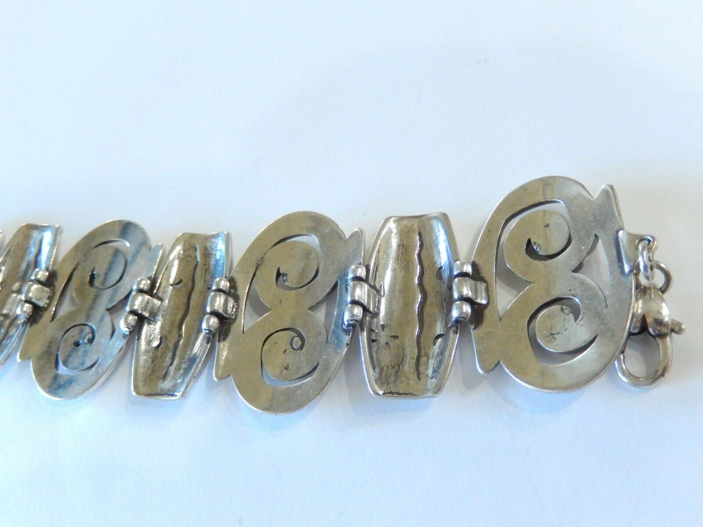 BRIGHTON PABLOS PASSION Picasso Silver Scroll Link BRACELET