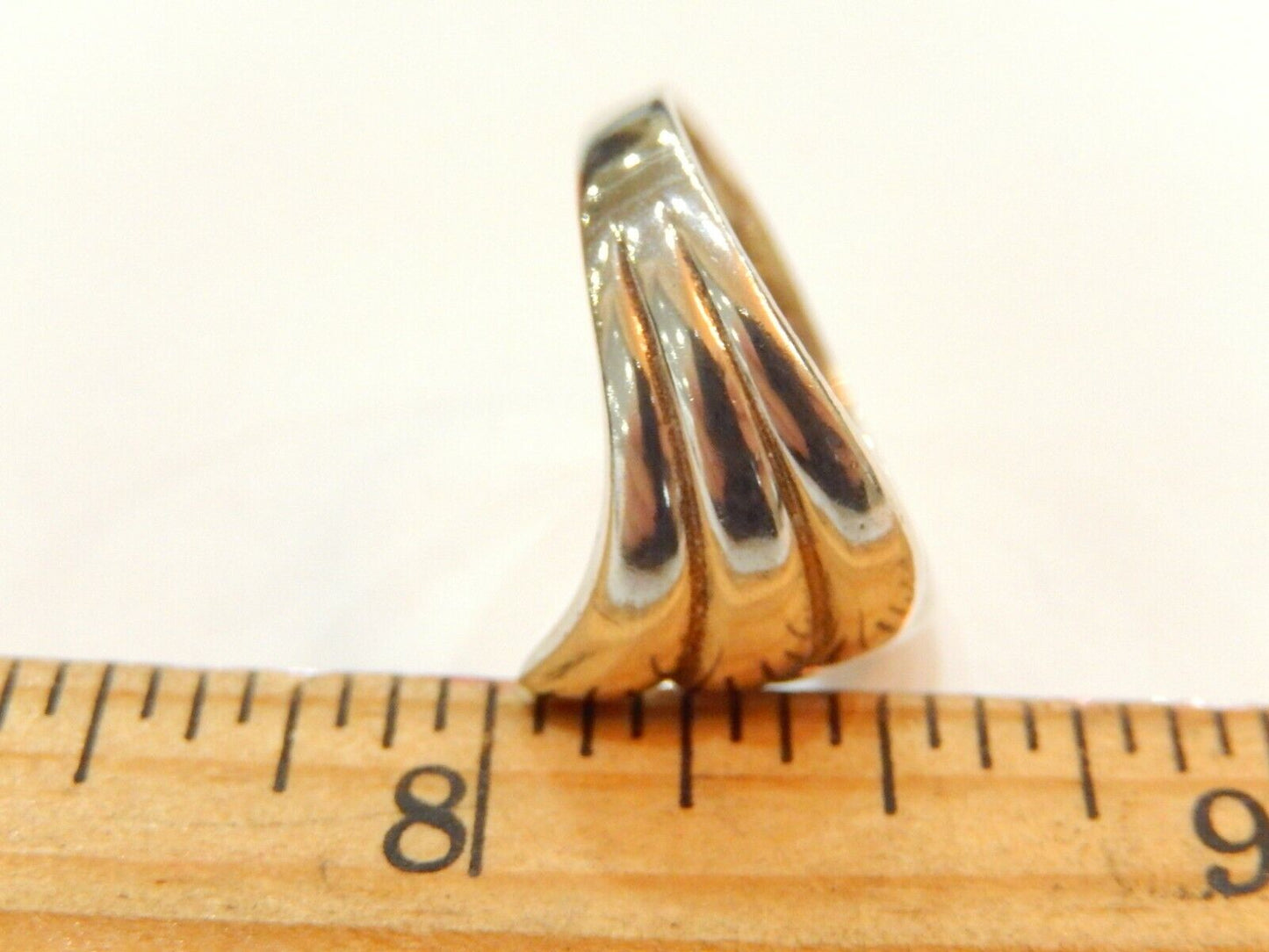 *VINTAGE*  925 Sterling Silver Modernist Ring Size 8.5