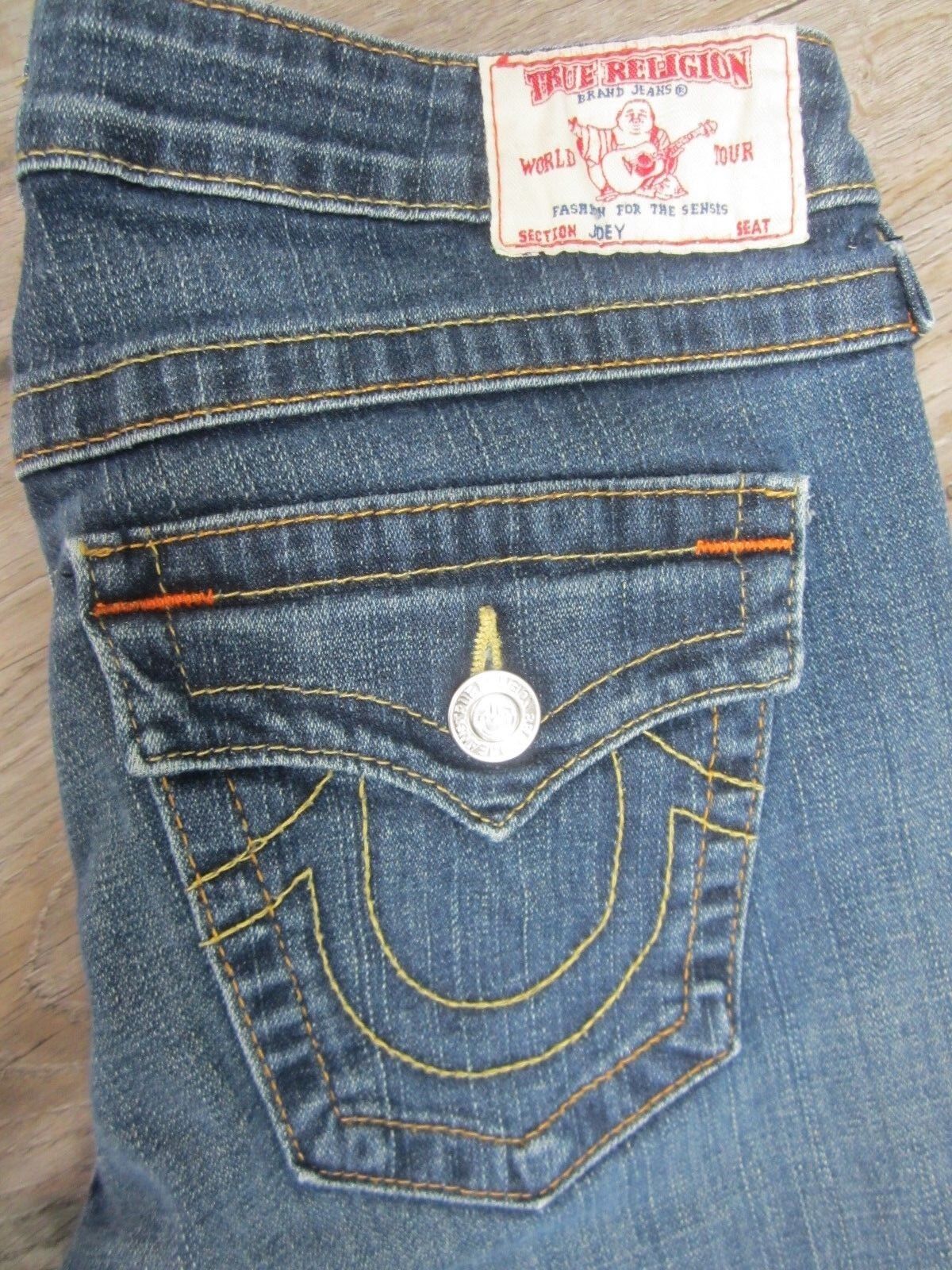 AUTHENTIC NICE Pre Owned  True Religion Ladies Joey Jeans Size 28 x 32 Inseam