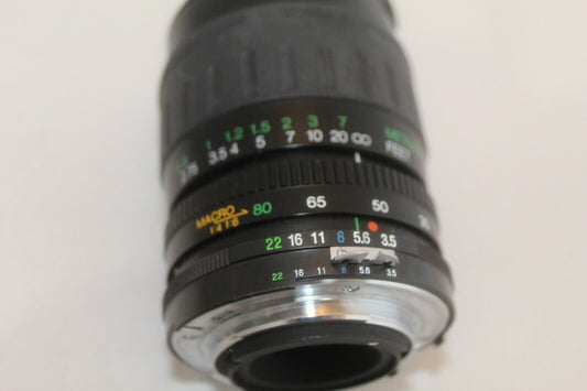 28-80MM 28-80/3.5-5.6 VIVITAR Macro Focusing Zoom Lens