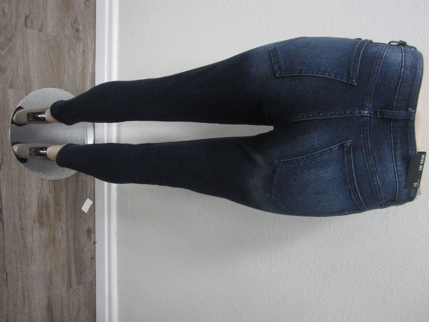 NWT Miss Me Skinny Jeans M1001S31 Mid Rise Dark Blue 25 X 29