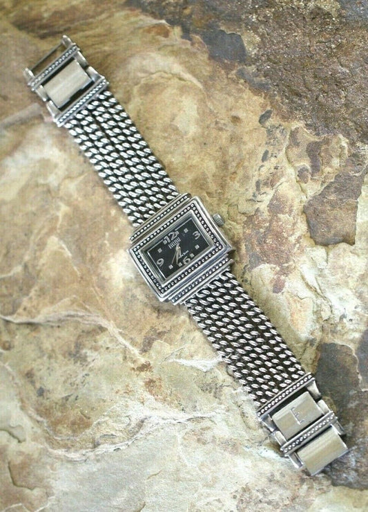 Ecclissi Sterling Silver Wrist Watch  Sterling Silver Multi Chain Band