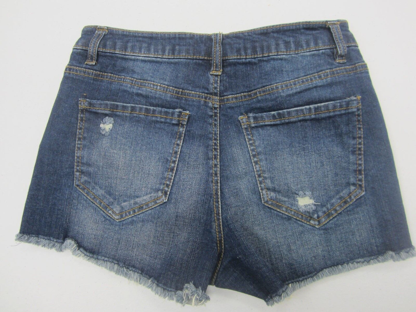 NWT Refuge Distressed 5 Button Denim Shorts Cheeky HiRise Charlotte Russe Size 2
