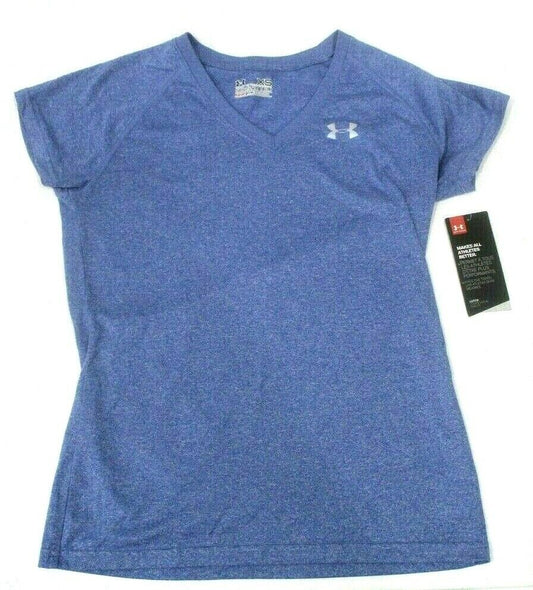 *NWT* $45 Under Armour Heat Gear Short Sleeve Semi-Fitted T-Shirt Blue Size XS