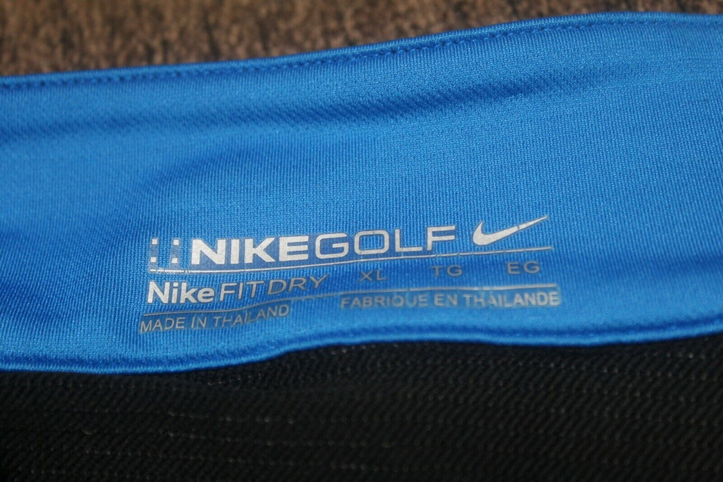 *MINT* NIKE GOLF DRI FIT PULLOVER JACKET 1/4 ZIP BLACK / BLUE SIZE XL