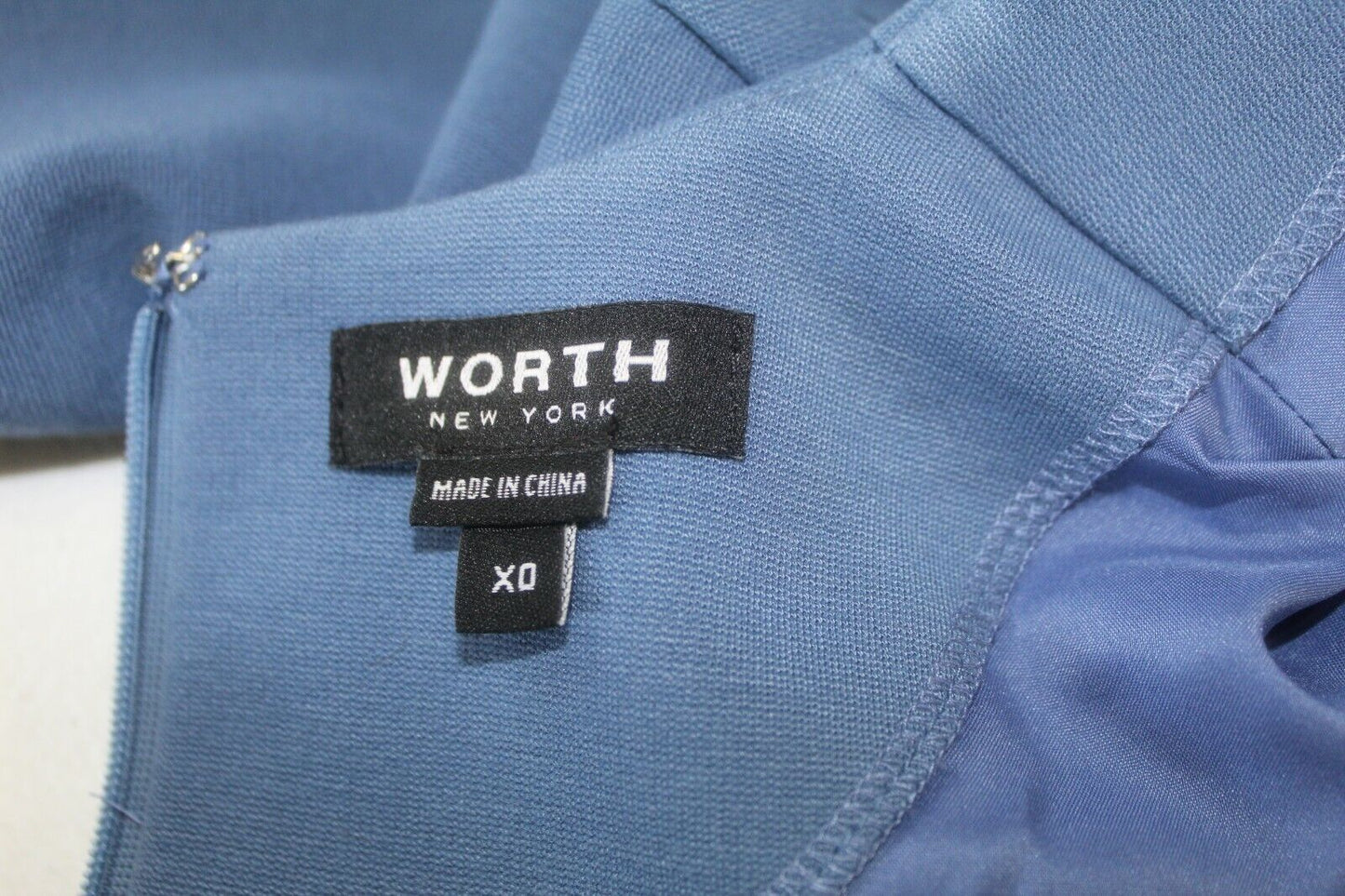 *NWT* Worth New York Designer Dress Blue Stretch Fully Lined Quality Size XO