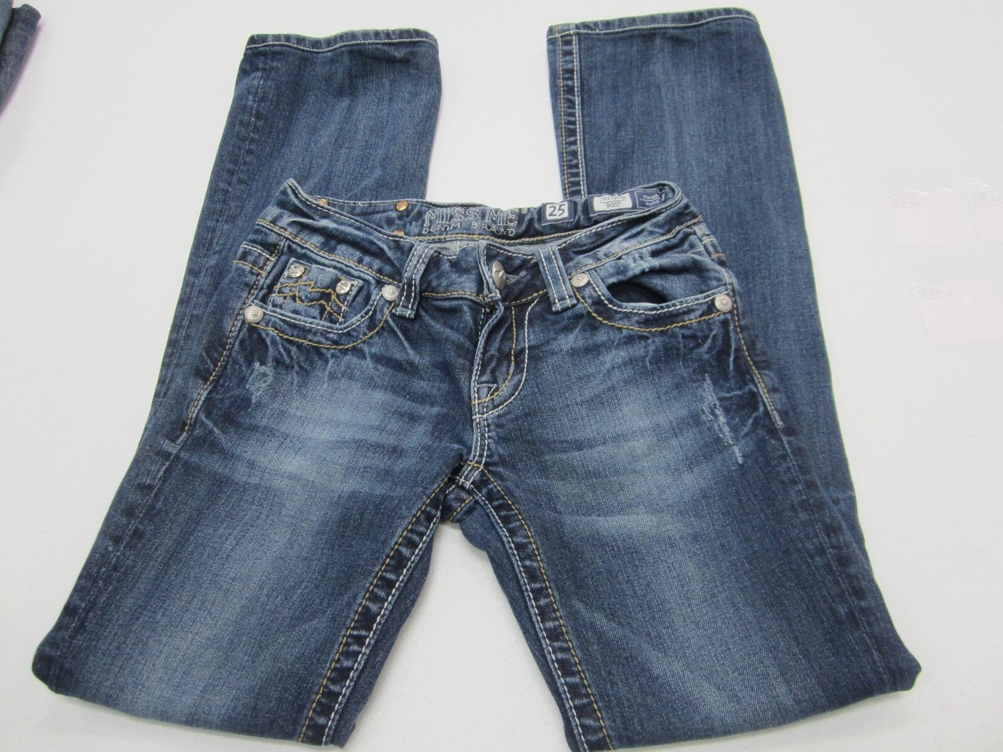 VERY NICE  MISS ME # JD1065B Boot JEANS  Medium Blue Size W25 x L29