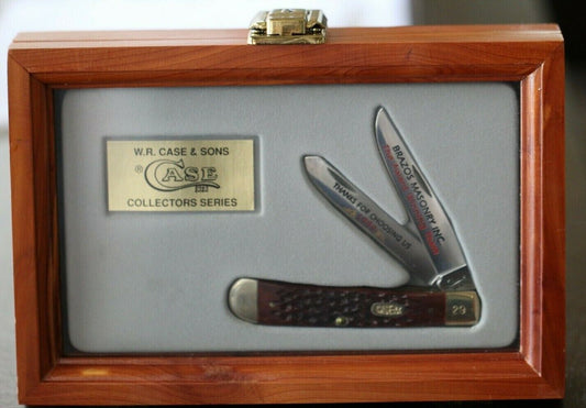 *NIB* 1999 Case XX 6254SS Commemorative Pocket Knife With Key Display Wood Case