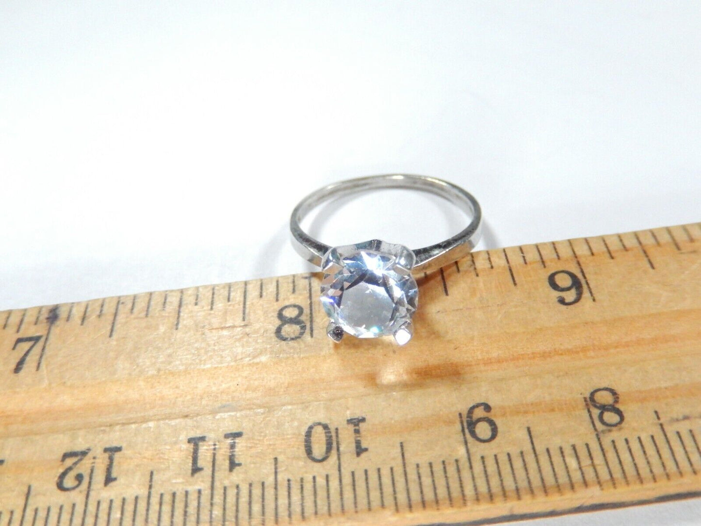 2Ct White Solitaire CZ Engagement Wedding Ring Solid 925 Sterling Silver Sz 8