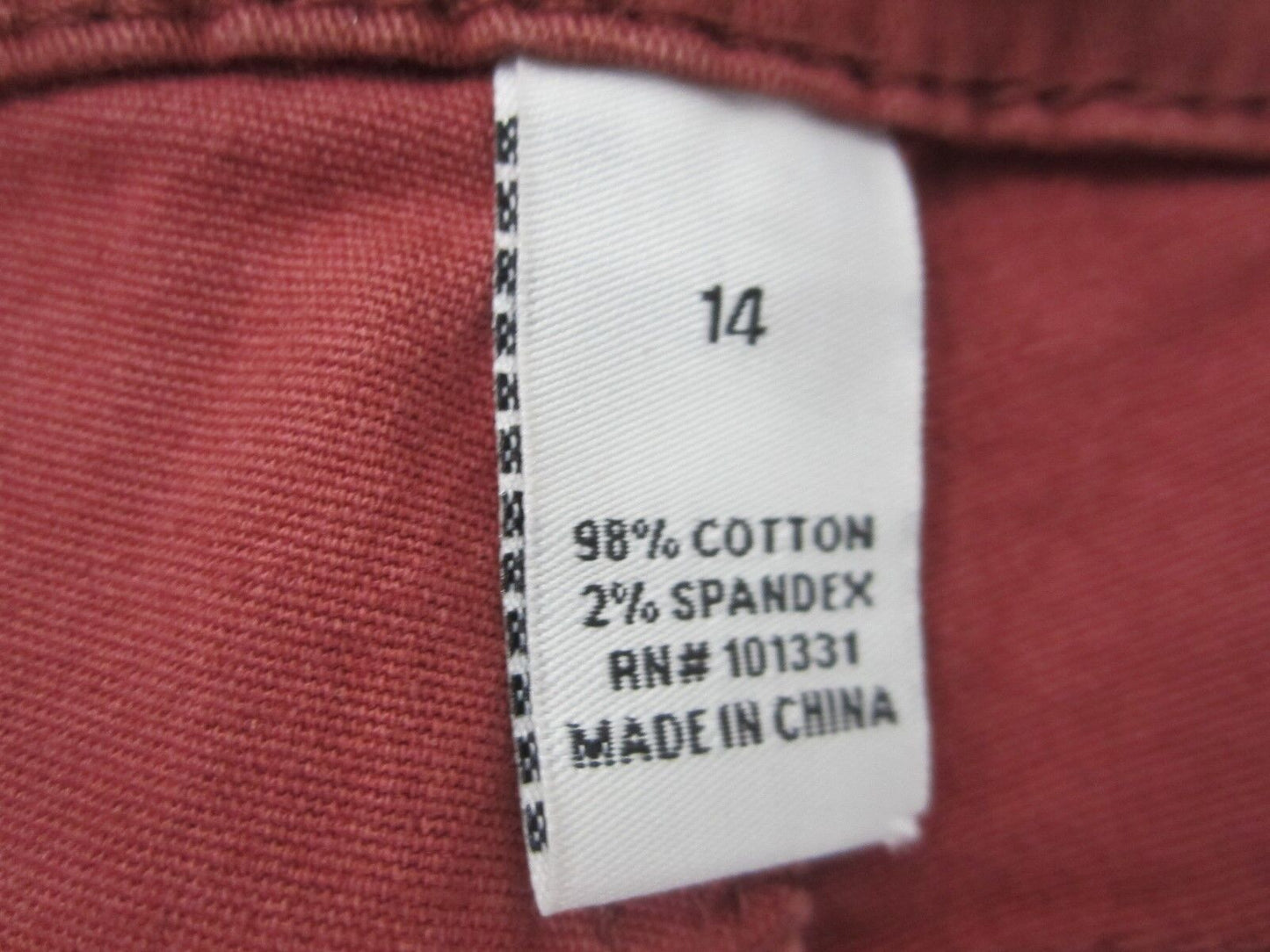 NWT Charlotte Russe Refuge Skin Tight Legging Jeans Sz 14 X 29 Rust Color