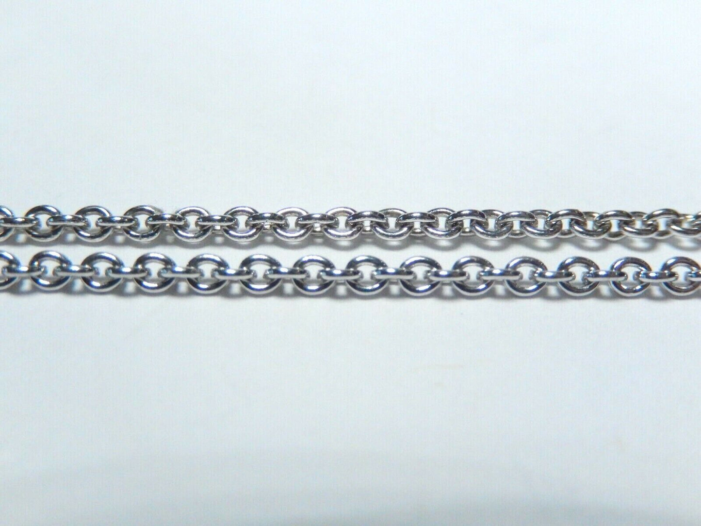 *VINTAGE*  14K White Gold 1.00 CT VS Natural Diamond Stars 17" Necklace  10.4 gm