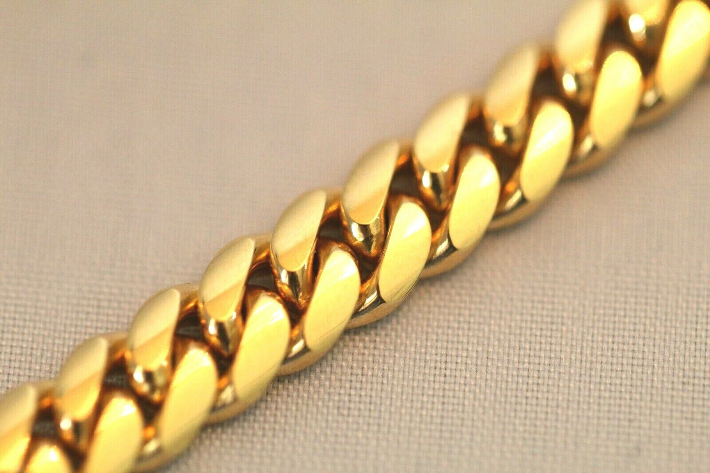 10K Yellow Gold Solid Mens 7mm Miami Cuban Link Necklace Box Clasp 26" - 103.4gm