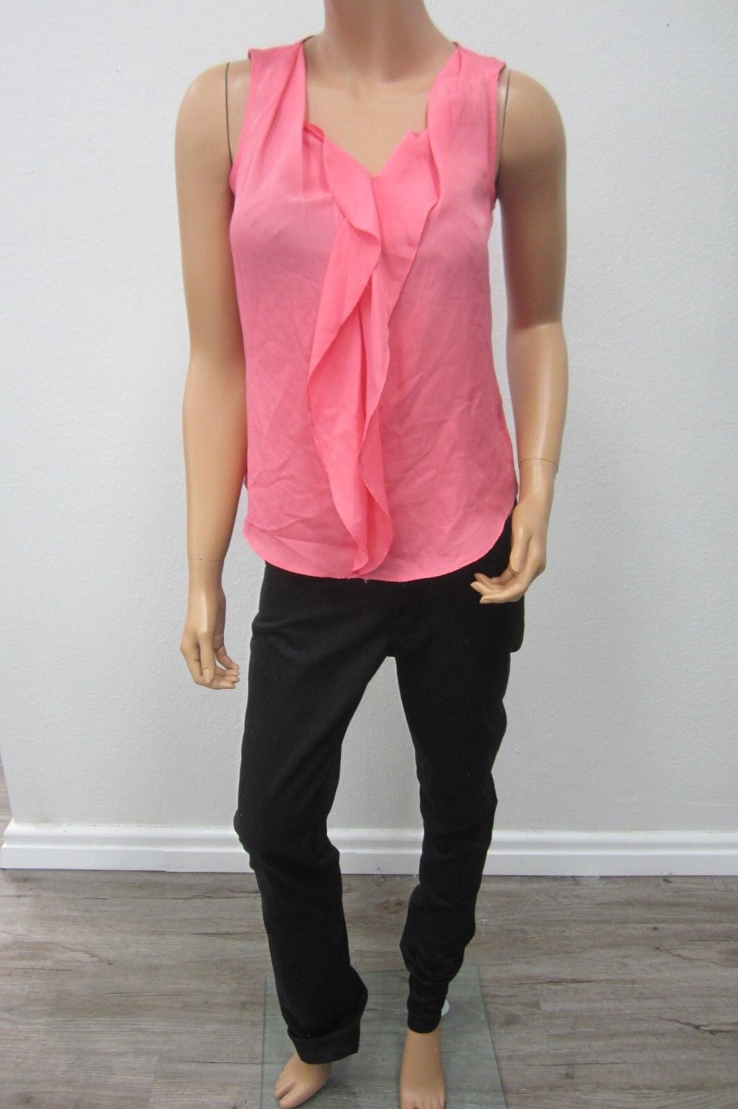 *MINT*  New York and Company Womens Pink ChiffonTop - SUPER CUTE!!!! Size XS
