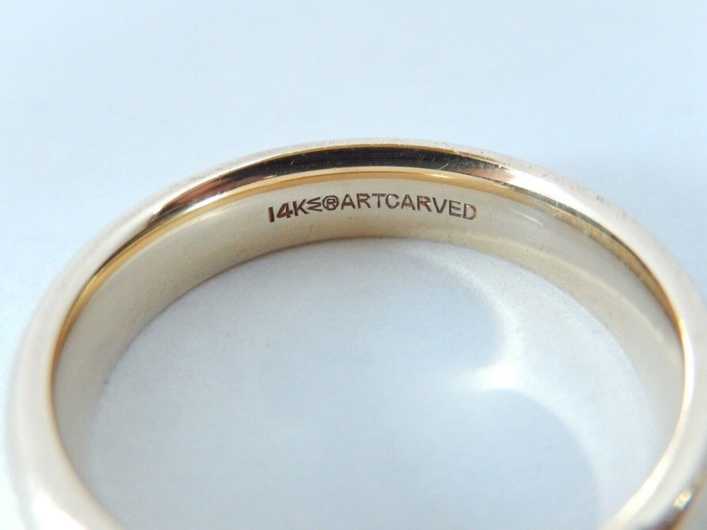 ARTCARVED HEAVY/THICK 14K YELLOW GOLD 5.5mm COMFORT FIT WEDDING BAND SZ 11.25