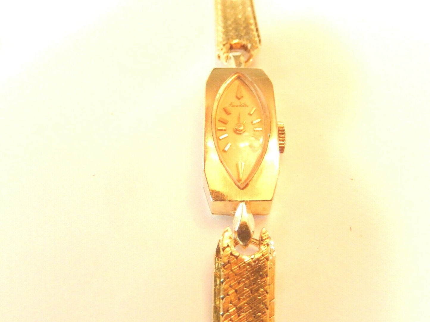 *RARE* 18K YELLOW GOLD VINTAGE PIERRE VALLEE LADIES CROTON SWISS MADE WATCH