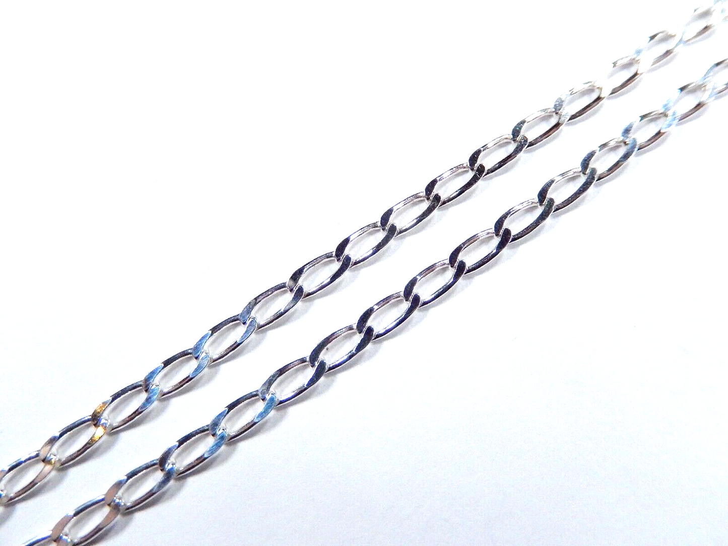 *NEW*  925 Sterling Silver 3.0 mm Curb Cuban Link Chain 24" Necklace Italy