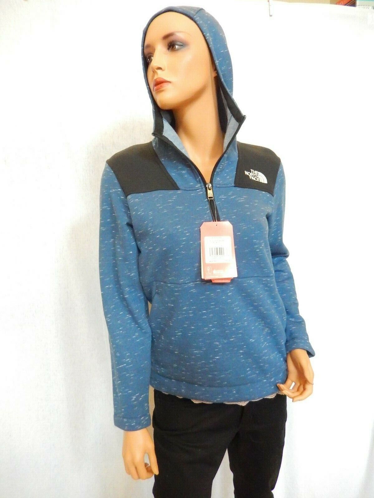 *NWT* $65 The North Face Boys Linton Peak Anorak Jacket Blue Hooded Size L