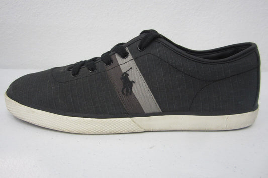 *NICE* Polo Ralph Lauren Men's Halford Fashion Sneaker Black/Grey Size 11D