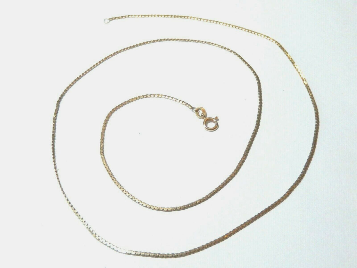 14K Yellow Gold Solid 20.5" 1.5mm Serpentine Style Chain Necklace  Grams