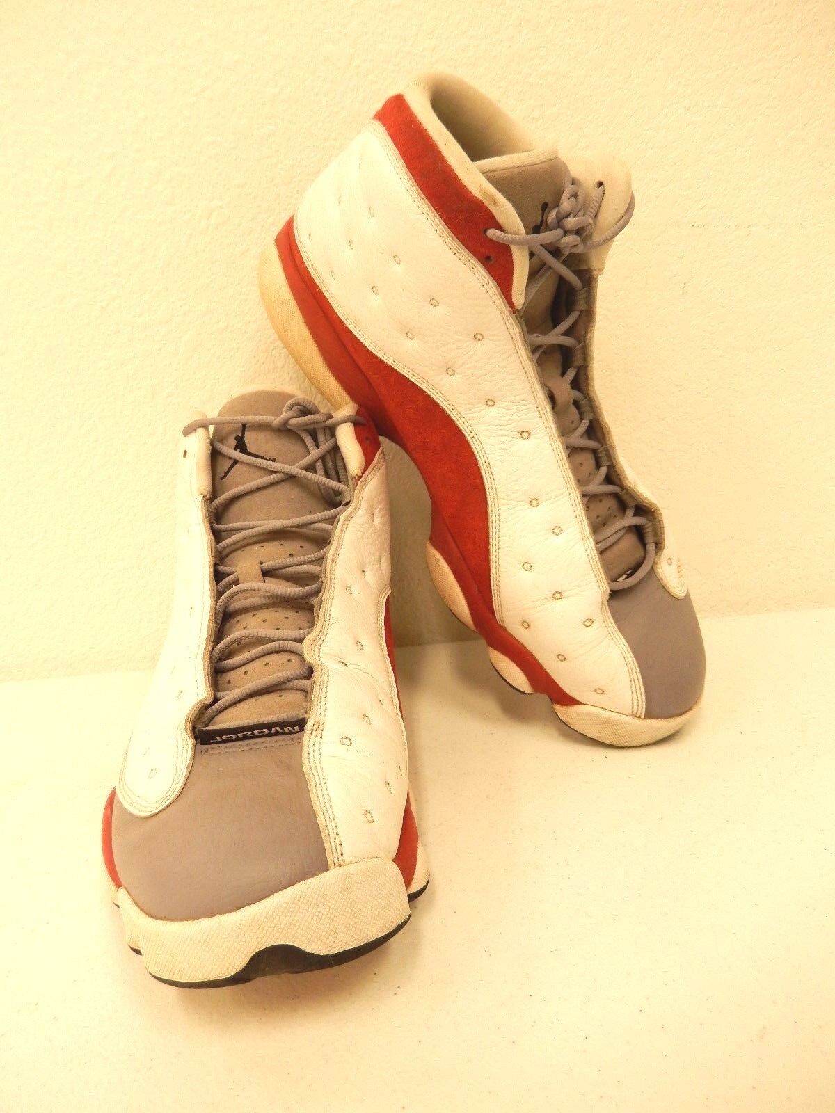 Nike Air Jordan 13 Retro Grey Toe Mens 414571-126 White Black True Red Cement DS