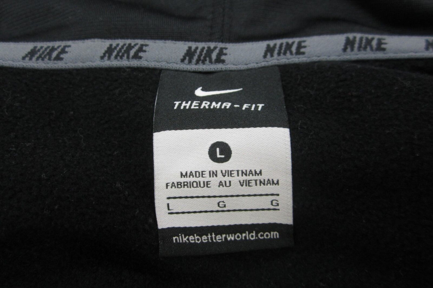 *MINT*  Nike Unisex Therma-Fit Black  Full Zip Hoodie Jacket Size Large L